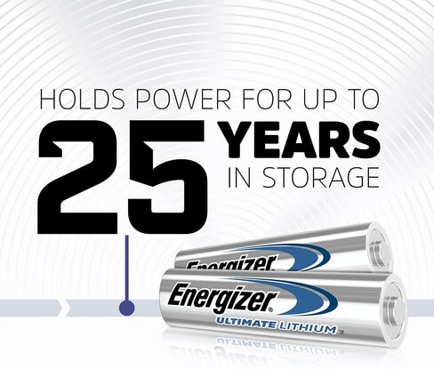 Energizer AA Lithium Batteries, World's Longest Lasting Double A Battery, Ultimate Lithium (8 Battery Count) in Saudi Arabia