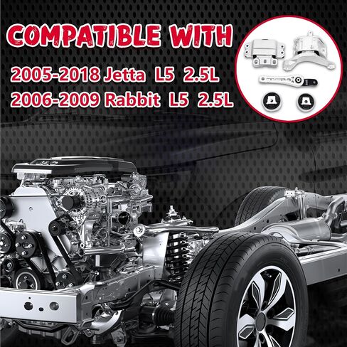 Engine Motor & Transmission Mount Compatible with 2010 2011 2012 2013 kia Soul 1.6L 2.0L L4 AUTO Reuse Bracket Set 3pc OE:A7190 A71078WO A71020 in Kuwait