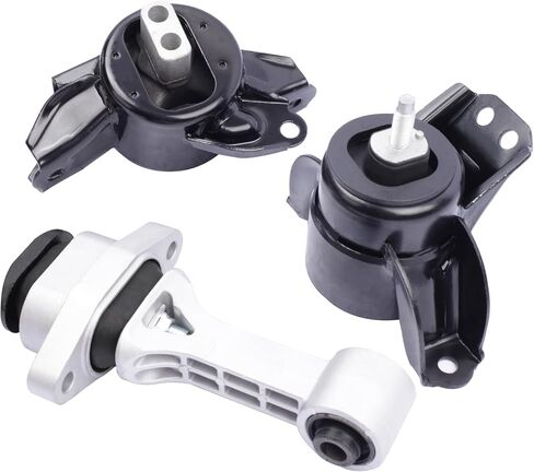 Engine Motor & Transmission Mount Compatible with 2010 2011 2012 2013 kia Soul 1.6L 2.0L L4 AUTO Reuse Bracket Set 3pc OE:A7190 A71078WO A71020 in Kuwait