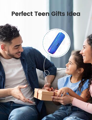 Portable Bluetooth Speaker, IPX7 Waterproof Wireless Speaker with Colorful Flashing Lights, 25W Super Bass 24H Playtime, 100ft Range, TWS Pairing for Outdoor, Home, Party, Beach, Travel in Saudi Arabia