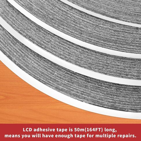 2mm / 3mm x 50M LCD Repair Tape Phone Screen Adhesive Tape LCD Touch Screen Repair Tape with 1 Tweezers for Cell Phone, iPad, Tablets, Laptops, LCD Screen in Saudi Arabia