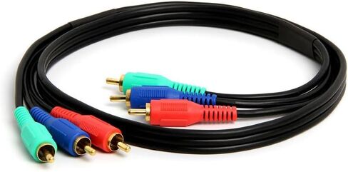 Cmple - كابل فيديو مكون من 3-RCA ذكر إلى 3RCA ذكر RGB للتلفزيون عالي الدقة - 3 أقدام in Saudi Arabia