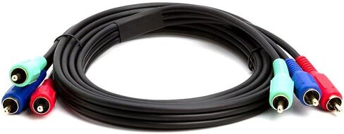 Cmple - كابل فيديو مكون من 3-RCA ذكر إلى 3RCA ذكر RGB للتلفزيون عالي الدقة - 3 أقدام in Saudi Arabia