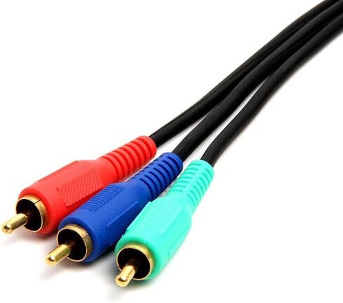 Cmple - كابل فيديو مكون من 3-RCA ذكر إلى 3RCA ذكر RGB للتلفزيون عالي الدقة - 3 أقدام in Saudi Arabia