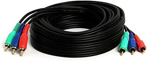 Cmple - كابل فيديو مكون من 3-RCA ذكر إلى 3RCA ذكر RGB للتلفزيون عالي الدقة - 3 أقدام in Saudi Arabia