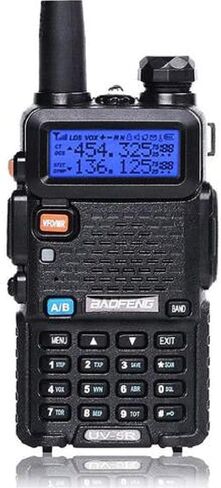 Baofeng UV-5R Two Way Radio Dual Band 144-148/420-450Mhz Walkie Talkie 1800mAh Li-ion Battery(Black) in Saudi Arabia