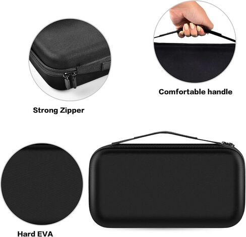 ANKHOH Walkie Talkie Case Holder for 50 Channel GMRS Two-Way Radio, Long Range Handheld Mobile Radios Hard Storage Carrying Box for Rechargeable Batteries, Charger and Headset, Black(Bag Only) in Kuwait