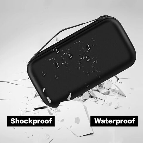 ANKHOH Walkie Talkie Case Holder for 50 Channel GMRS Two-Way Radio, Long Range Handheld Mobile Radios Hard Storage Carrying Box for Rechargeable Batteries, Charger and Headset, Black(Bag Only) in Kuwait