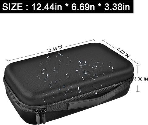 ANKHOH Walkie Talkie Case Holder for 50 Channel GMRS Two-Way Radio, Long Range Handheld Mobile Radios Hard Storage Carrying Box for Rechargeable Batteries, Charger and Headset, Black(Bag Only) in Kuwait