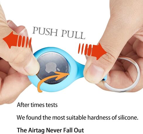 ThingsBag Airtags 4 Pack حامل سلسلة المفاتيح، سيليكون GPS حالة حلقة رئيسية لعلامات الهواء-4، ملحقات سلسلة المفاتيح لمتعقب مكتشف العناصر Apple، غطاء Itag للحيوانات الأليفة والقطط، حامل سلسلة مفاتيح Airtag مقاوم للماء in Kuwait