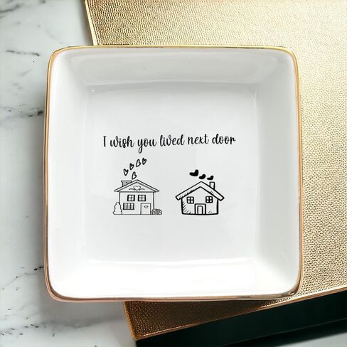 Ring Dish | Ring Trinket | Ring Holder with a meaningful message for Best Friend, Bestie, Unbiological Sister, Soul Sister, Colleague in Birthday, Wedding, Christmas, Graduation Day in Kuwait