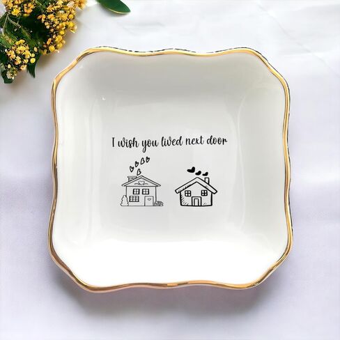 Ring Dish | Ring Trinket | Ring Holder with a meaningful message for Best Friend, Bestie, Unbiological Sister, Soul Sister, Colleague in Birthday, Wedding, Christmas, Graduation Day in Kuwait