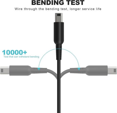 3DS USB Charger Cable Power Cord for New 3DS/New 3DS XL/3DS XL/3DS/New 2DS XL/New 2DS/2DS XL/2DS/ DSi/DSi XL (3.9ft/120cm) (1) in Saudi Arabia