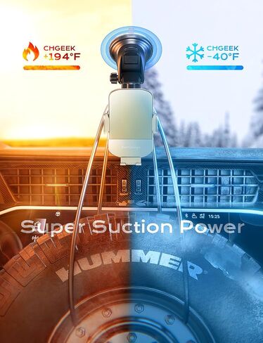 CHGeek Wireless Car Charger, 15W Fast Charging Auto Clamping Car Charger Phone Mount Phone Holder fit for iPhone 16 15 14 13 12 Pro Max 11 XR XS, Samsung Galaxy S24 Ultra S23 S22 S21, S20, S10+, Black in Saudi Arabia