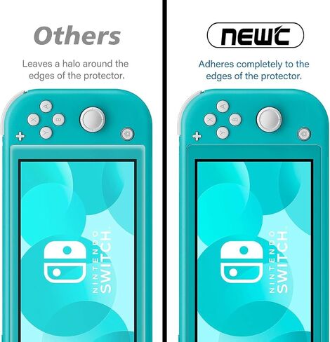 NEW'C [3 Pack] Designed for Nintendo Switch (model OLED) Screen Protector Tempered Glass, Case Friendly Ultra Resistant in Saudi Arabia