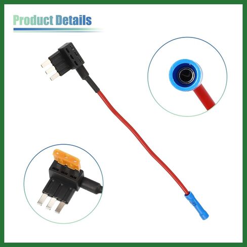 Motoforti 1 مجموعة عالمية 2 قطعة صمامات السيارة الحنفية إضافة محول دائرة 12 فولت مع 2 قطعة 5A Micro3 ATL نوع الشفرة فيوز طويل الأمد in Saudi Arabia