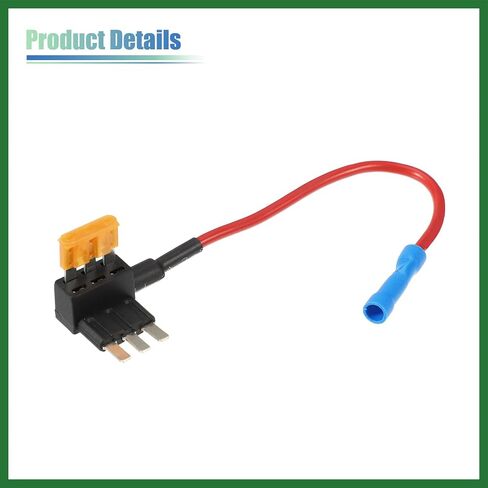 Motoforti 1 مجموعة عالمية 2 قطعة صمامات السيارة الحنفية إضافة محول دائرة 12 فولت مع 2 قطعة 5A Micro3 ATL نوع الشفرة فيوز طويل الأمد in Saudi Arabia