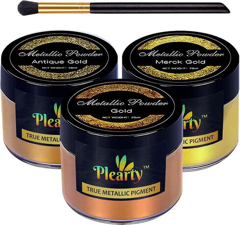 Bio Kintsugi Repair Kit - 50ml Food Safe Epoxy Resin - Dishwasher Proof - 60g Metallic Gold Mica Powder w 2 Practice Cup 15-Page Guide of The Most Complete and Durable Modern Kintsugi kit in Kuwait