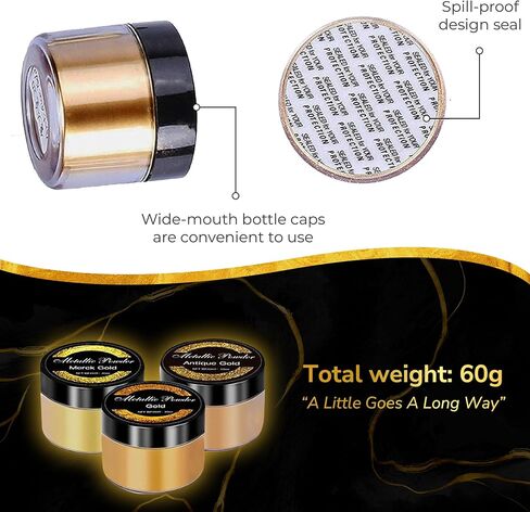 Bio Kintsugi Repair Kit - 50ml Food Safe Epoxy Resin - Dishwasher Proof - 60g Metallic Gold Mica Powder w 2 Practice Cup 15-Page Guide of The Most Complete and Durable Modern Kintsugi kit in Kuwait