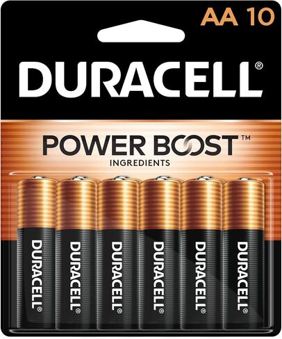 Duracell Coppertop AA Batteries with Power Boost Ingredients, 24 Count Pack Double A Battery with Long-lasting Power, Alkaline AA Battery for Household and Office Devices in Kuwait