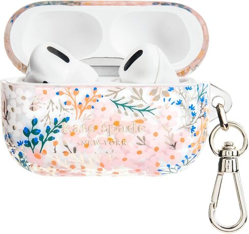 حافظة واقية لسماعات AirPods Pro من Kate Spade New york مع حلقة سلسلة مفاتيح - ظهر سلحفاة، متوافقة مع AirPods Pro الجيل الثاني / الأول in Saudi Arabia