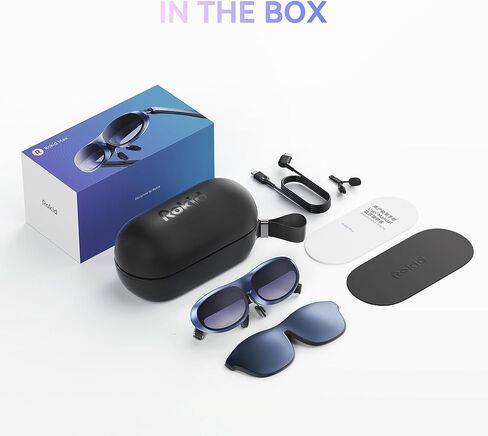 نظارات Rokid Max AR، نظارات ذكية مع شاشة Micro-OLED مقاس 360 بوصة، Google Play، تدفق الوسائط، دعم HDCP والألعاب السحابية، وحدة التحكم، Android، iOS، متوافقة مع Windows in Kuwait