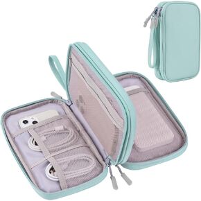 DDgro Electronics Travel Organizer, Tech Accessories Pouch Bag for Cables/Charger & Cords/Power Bank/Magic Mouse/Earphone (Small, Black)