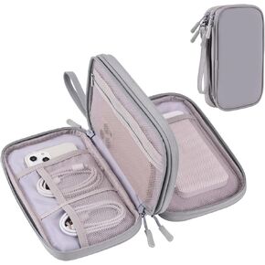 DDgro Electronics Travel Organizer, Tech Accessories Pouch Bag for Cables/Charger & Cords/Power Bank/Magic Mouse/Earphone (Small, Black) in Kuwait