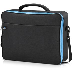 Lightdow Video Projector Bag, Portable Travel Carrying Case with Pad Sleeve Adjustable Shoulder Strap & Compartment Partition(Large: 16.1" x 13.4" x 4.7")