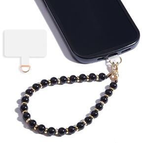 Marble Beaded iPhone Wrist Strap,Detachable Phone Bracelet Strap with Tether Tab,Hands-Free Phone Wristlet Strap (Rose Quartz) in Kuwait