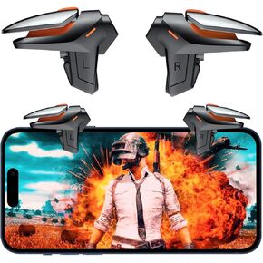 Phone Triggers for PUBG Game Controller, New Version Phone Triggers for PUBG Mobile Gaming, Responsive Sensitive Trigger for PUBG Smart Phone Gamepad Game Triggers