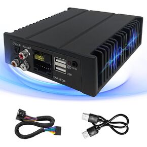 DSP Car Audio Amplifier for All Aftermarket Android Car Radio, 8 Channel Output 32-Band 12 Preset Equalizer Crossover Clearer Sound Audio Digital Signal Processor Amplifier