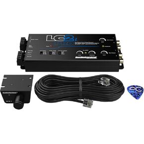 AudioControl LC2i PRO 2-Channel Line Output Converter with Wireless Qi Universal Phone Charger Kit. Impedance Matching, AccuBASS, GTO, Audio Signal Sense, 12V Turn-On and ACR-1 Dash Remote Sub Control