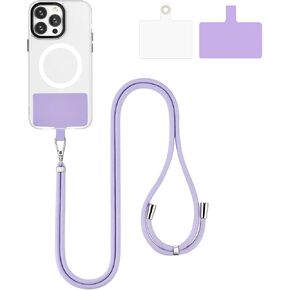 BFSD·DM حبل الهاتف الخليوي، اسهم الهاتف التصحيح العالمي Crossbody، اسهم الهاتف النايلون قابل للتعديل حول الرقبة، متوافقة مع معظم الهواتف الذكية (أسود) in Kuwait