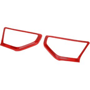 1 Pair a Pillar Speaker Cover Trim for Jeep Wrangler JL JLU 18-24 Window a Pillar Front Speaker Cover Stereo Audio Frame Trims ABS Red