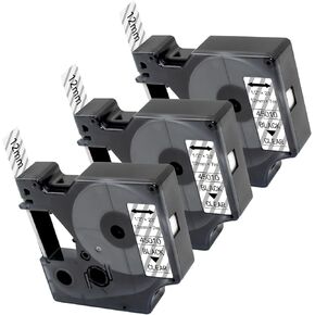 Compatible with Dymo Labelmanager 160 Refill for Dymo D1 45013 S0720530 D1 Label Maker Tape 12mm 1/2 Inch x 23Ft