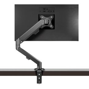 Monitor Arm Desk Mount Stand Single 17-34 inch Portable Adjustable Vesa Stand Gas Spring Desktop Arm 4.4 to 19.8 lbs with Clamp and Grommet Screen Up to 34 inch Computer pc M5B