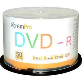 DVD-R 16X 4.7GB 120Min DVD Blank Discs in Spindle (50)