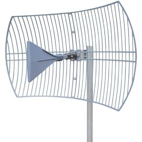 Waveform Griddy: Grid Parabolic Antenna Kit for 4G LTE, 5G NR, and WiFi | 40 km Range | +26 dBi | Works w/Cell Phone Boosters, Modems, Routers, and Gateways | Antenna Only