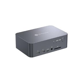 AV Access Dual Monitor KVM Switch Docking for Laptop & Desktop - Type C Charging, Ethernet, EDID, HDMI & DisplayPort, USB-C MST Dual 4K@60Hz Display, USB 3.0, Full Aluminum Design