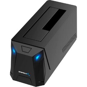 SABRENT USB-C Hard Drive Docking Station, 2.5"/3.5" Inch SATA SSD & HDD Tool Free 10Gbps Docking Station, Hot Swappable, Supports 20TB Drives, for Windows and Mac (DS-UC1B)