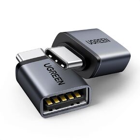UGREEN USB to USB C Adapter 10Gbps,2 Pack USB C to USB Adapter USB C 3.2 Gen 2 Male to USB A Female Adapter Compatible with iPhone 16 15 Pro/Samsung/MacBook Pro/Air/iPad Pro,Thunderbolt 4/3,Gray