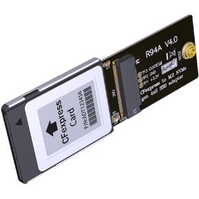 cablecc M.2 NVMe 2230 M-Key SSD to CF-Express Type-B Adapter for Xbox Series X&S CH SN530 SSD PCIe4.0 Expansion Memory Card (Black CFExpress to NVME only Work for CH SN530 SSD)