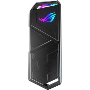 ASUS ROG Strix Arion White M.2 NVMe SSD Enclosure-USB3.2 Gen 2x1 Type-C (10Gbps), Dual USB-C to C & USB-C to A, Screwdriver-Free, Thermal Pads Included, Fits PCIe 2280/2260/2242/2230 M Key/B+M Key