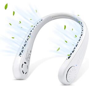DGLK The Portable Neck Fan From Popular Earphone Design,The Leafless Neck Fan Perfect For Personal Fan，with Features，Mini Fan, Ultra-Quiet, Battery Powered Fan, Suitable For Outdoor Sports