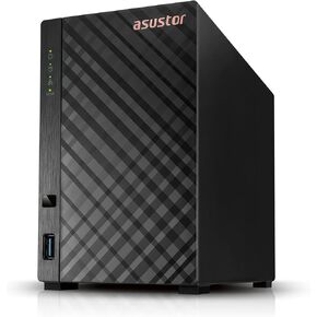 Asustor Drivestor 2 Pro Gen2 AS3302T v2، 2 Bay NAS، 1.7 جيجا هرتز رباعي النواة، منفذ 2.5 جيجا بايت، ذاكرة وصول عشوائي DDR4 سعة 2 جيجا بايت، خادم وسائط منزلي صغير، جهاز تخزين متصل بالشبكة (بدون قرص) in Kuwait