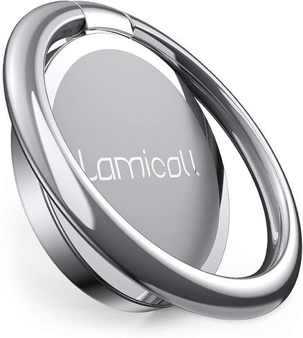 حامل إصبع للهاتف الخلوي - مسند هاتف Lamicall، مقبض معدني مصقول يدور 360 درجة لتركيب السيارة المغناطيسي، متوافق مع iPhone 16/15/14/13/12/11 Pro Max، ملحقات الهواتف الذكية in Saudi Arabia