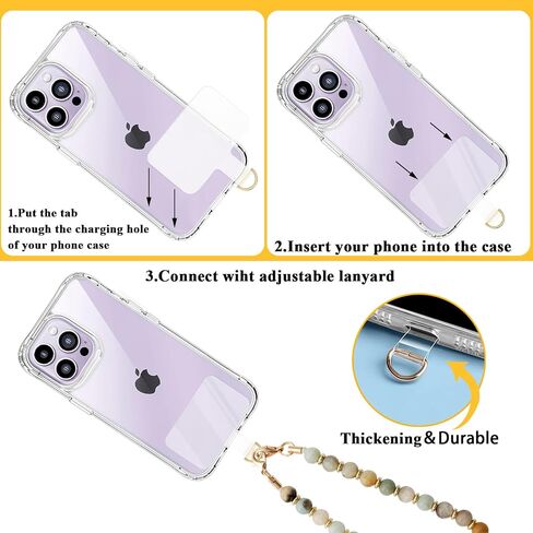 Beaded Phone Charm Strap Phone Wrist Strap Handmade Cellphone Lanyard with Tether Tab Wristlet Bracelet Phone Chain Strap in Saudi Arabia