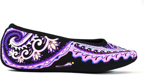 Sparkle Ballet Flats Women's Shoes Best Foldable & Flexible Flats Slipper Socks Travel Slippers & Exercise Shoes Dance Shoes Yoga Socks House Shoes Indoor Slippers Royal Blue X-Large in Kuwait