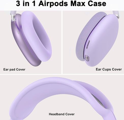 غطاء حماية من السيليكون لسماعات AirPods Max 2 / AirPods Max (أسود) in Kuwait